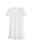 Mango Mango Ruflled Open-work Dress