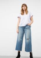 Violeta By Mango Violeta By Mango Fine-stripe Cotton Blouse