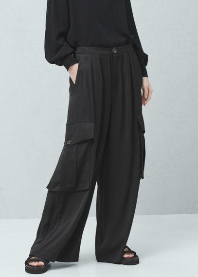 Mango Mango Cargo Palazzo Trousers