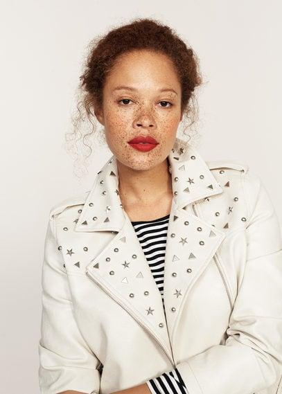 Violeta By Mango Violeta By Mango Studded Biker Jacket