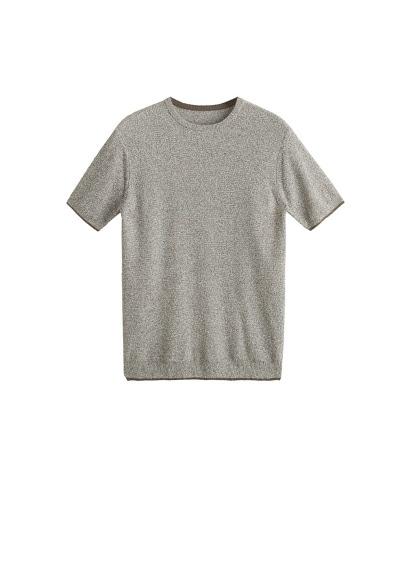 Mango Man Mango Man Flecked Knit T-shirt