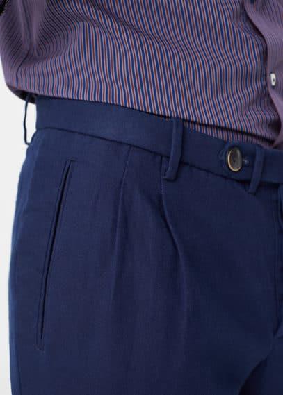 Mango Man Mango Man Cotton Linen-blend Chinos