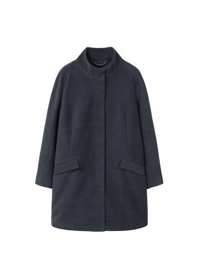 Violeta By Mango Violeta By Mango Funnel Neck Coat