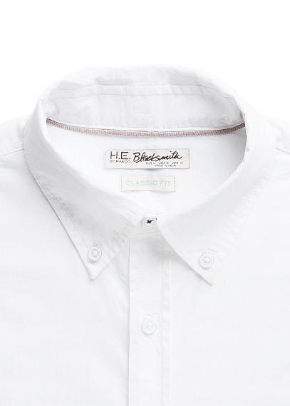 H.e. By Mango Straight-fit Cotton Shirt