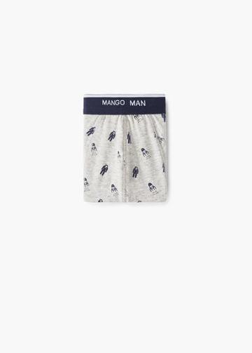 Mango Man Mango Man Space Printed Cotton Boxer Shorts
