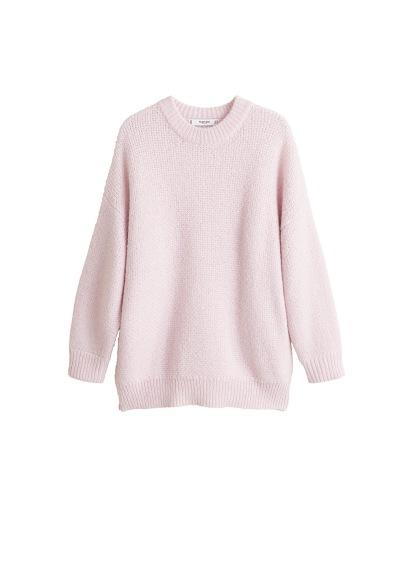 Mango Mango Crossed Knit Sweater