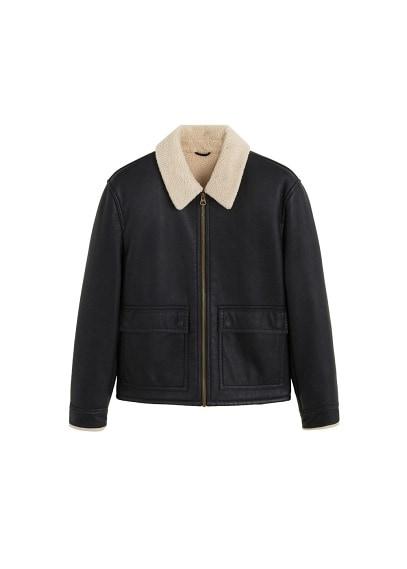 Mango Man Mango Man Faux Shearling Lining Jacket
