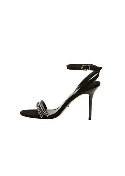 Violeta By Mango Violeta By Mango Strass Leather Sandals