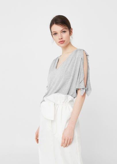 Mango Mango Off Shoulders T-shirt