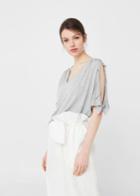 Mango Mango Off Shoulders T-shirt