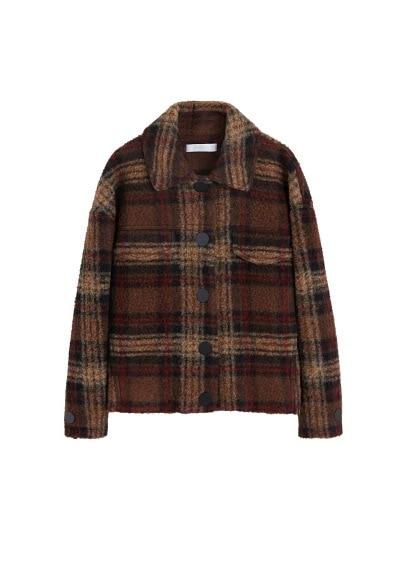Mango Mango Checkered Wool-blend Jacket