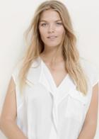 Violeta By Mango Violeta By Mango Ruffle Neckline Blouse
