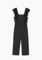 Mango Mango Polka-dot Long Jumpsuit