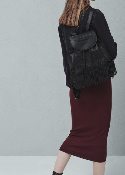 Mango Mango Fringed Backpack