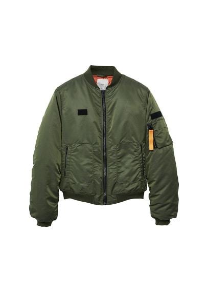 Mango Man Mango Man Patches Nylon Bomber Jacket