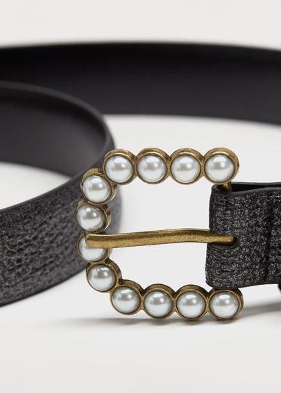 Violeta By Mango Violeta By Mango Pearl Buckle Belt