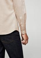 Mango Man Mango Man Slim-fit Cotton-twill Shirt