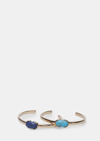 Mango Mango Metal Bangle Set