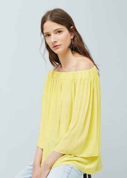 Mango Mango Off Shoulder Blouse