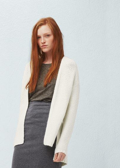 Mango Mango Metallic Finish Cardigan