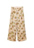 Mango Mango Floral Palazzo Trousers