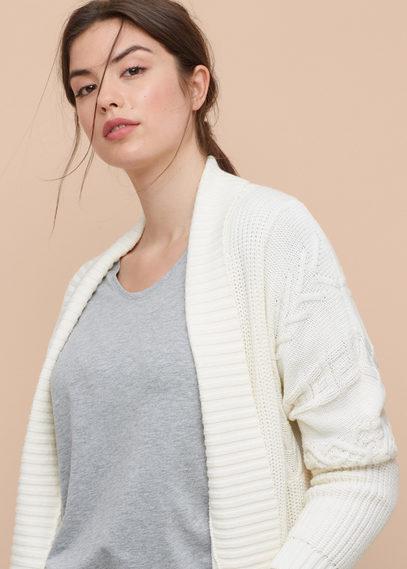 Violeta By Mango Violeta By Mango Ribbed Cotton Cardigan