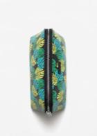 Mango Mango Leaf-print Cosmetic Bag
