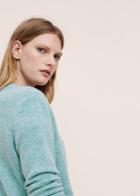 Violeta By Mango Violeta By Mango Flecked Wool-blend Cardigan
