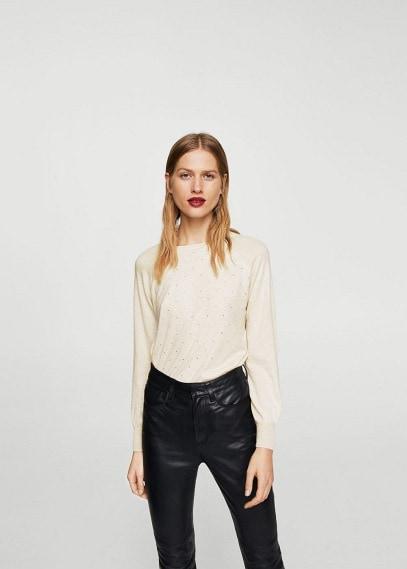 Mango Mango Crystal Detail Sweatshirt