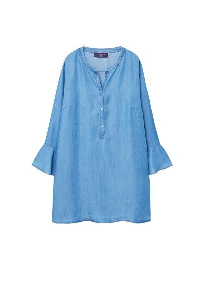 Violeta By Mango Violeta By Mango Flared Sleeve Denim Dress