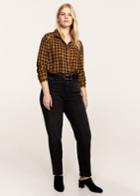 Violeta By Mango Violeta By Mango Embroidered Checked Shirt