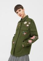 Mango Mango Floral Embroidered Jacket