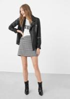 Mango Mango Houndstooth Skirt