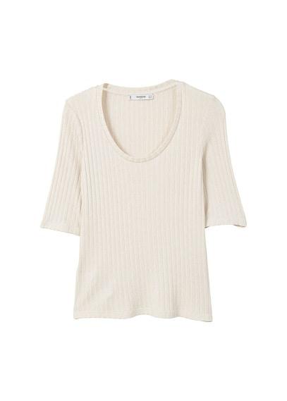 Mango Mango Open Knit Top