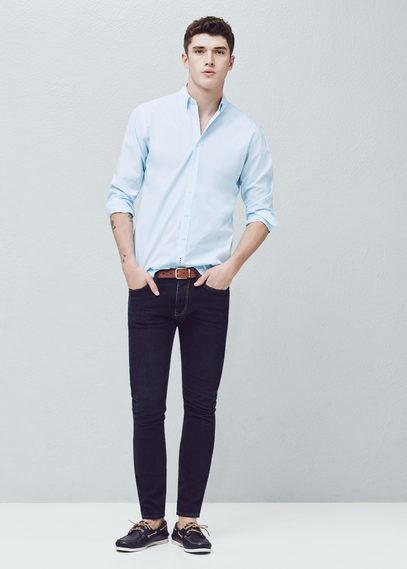 Mango Man Mango Man Slim-fit End-on-end Shirt