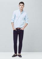 Mango Man Mango Man Slim-fit End-on-end Shirt