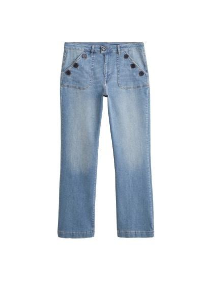 Violeta By Mango Violeta By Mango Buttons Flare Jeans