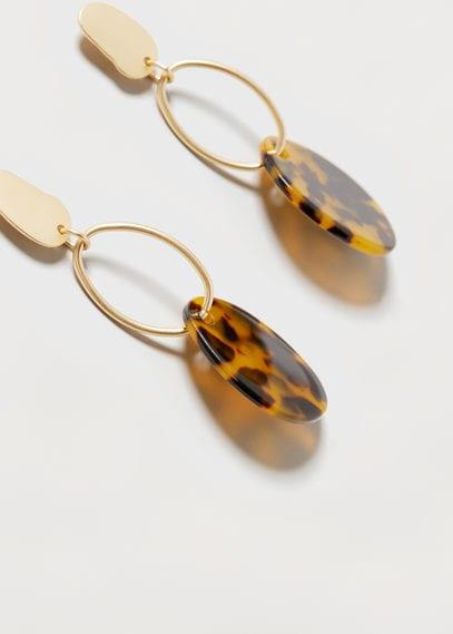Violeta By Mango Violeta By Mango Circular Pendant Earrings