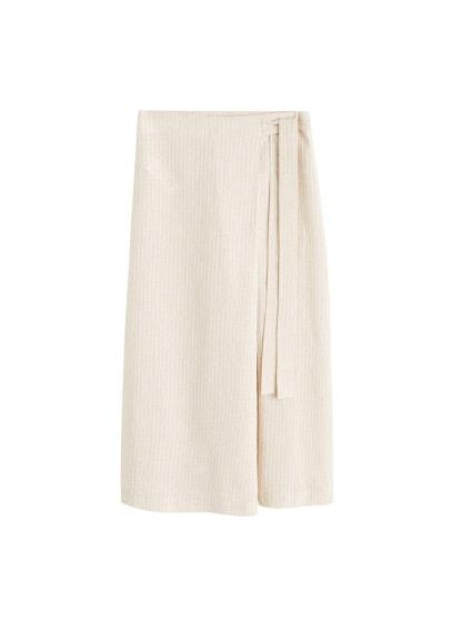 Mango Mango Wrap Stripped Trousers