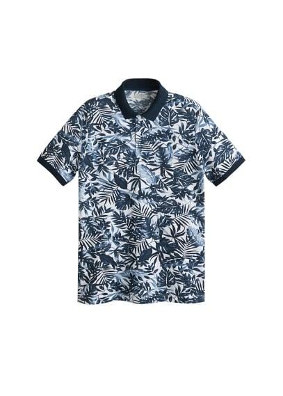 Mango Man Mango Man Hawaiian Printed Polo Shirt