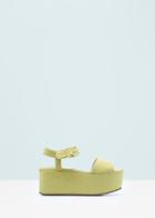 Mango Mango Platfrom Ankle-cuff Sandals