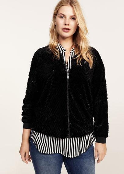 Violeta By Mango Violeta By Mango Sequined Bomber
