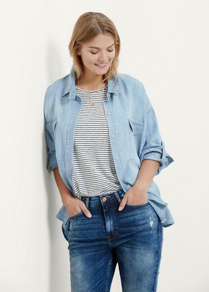Violeta By Mango Violeta By Mango Light Denim Shirt