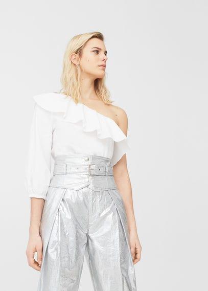 Mango Mango Asymmetric Poplin Shirt