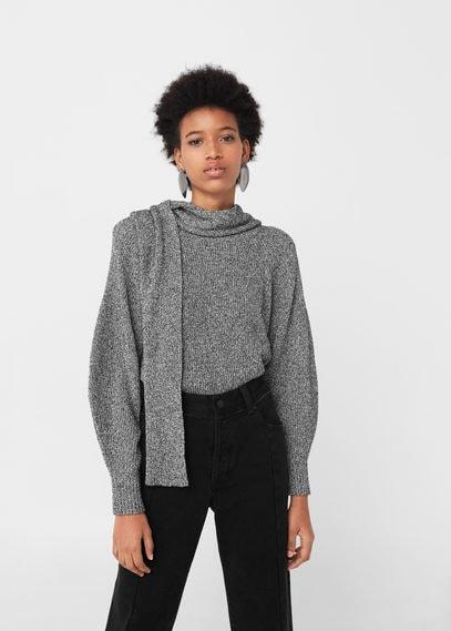 Mango Mango Lace Cotton Sweater