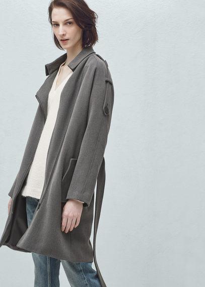 Mango Mango Straight Pockets Coat