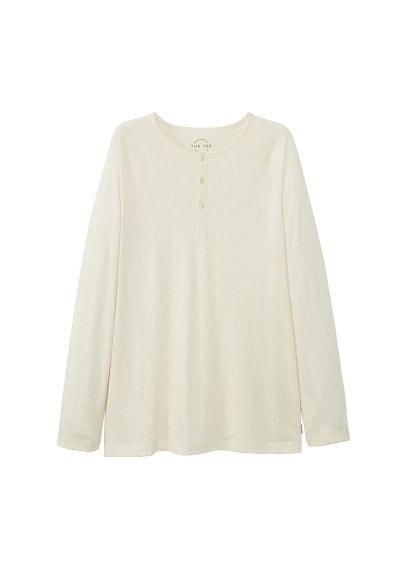 Mango Man Mango Man Slub-cotton Henley T-shirt