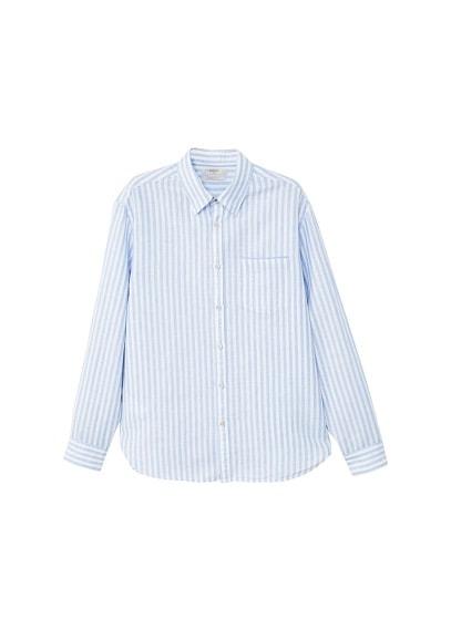 Mango Man Mango Man Regular-fit Striped Linen Shirt