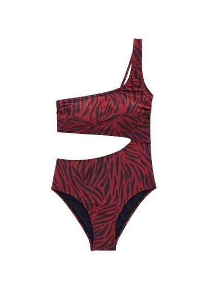 Mango Mango Zebra Print Swimsuit