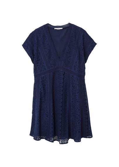 Mango Mango Lace Cotton Dress